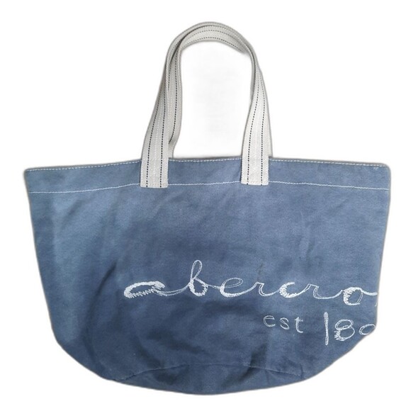 Abercrombie Vintage Y2K Tote Bag Casual Everyday School Blue-Gray - Picture 1 of 7